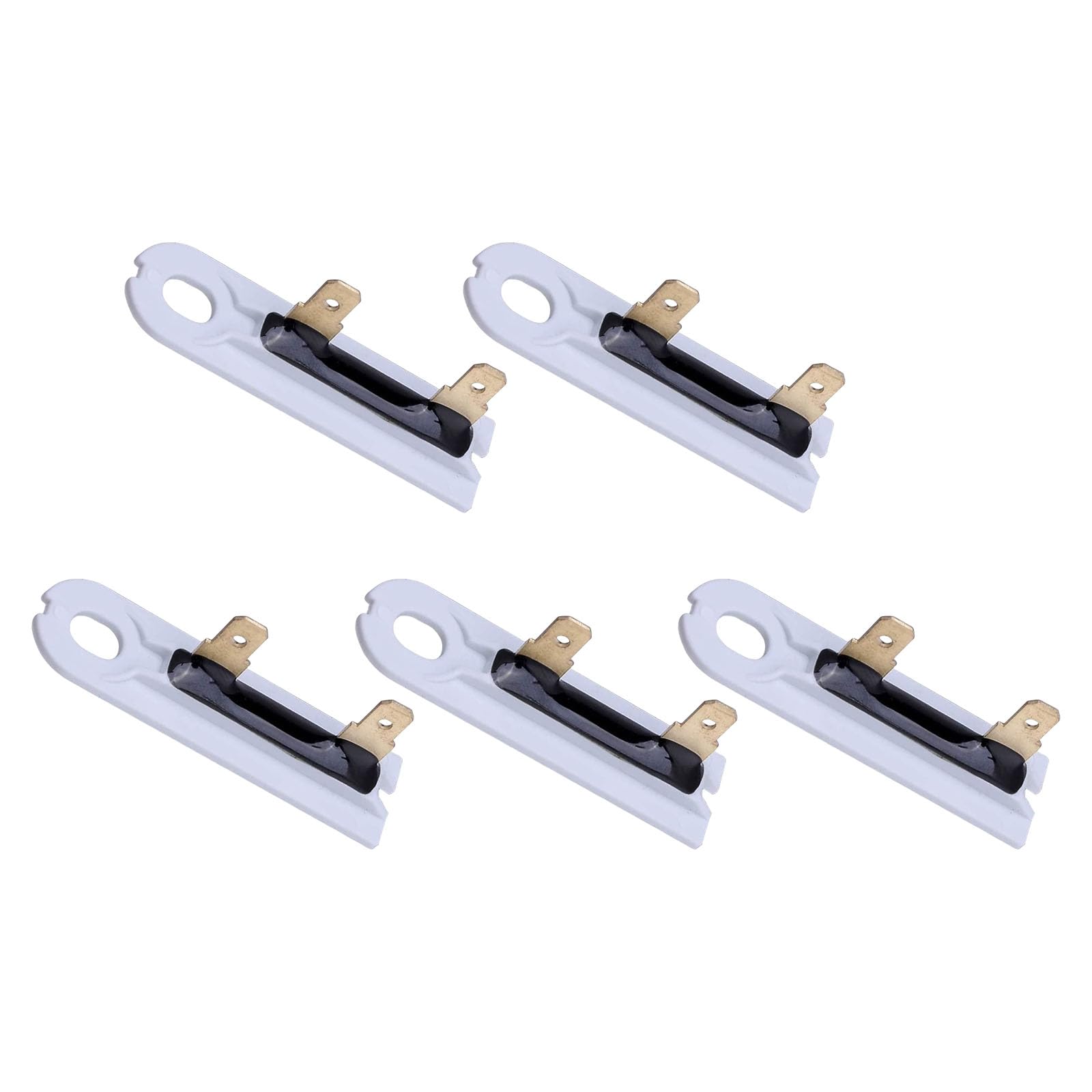Kalttoy 5Pcs Upgraded 3392519 High Temp for Dryer Machine AP6008325 3388651 694511 Overheat Protective Metal Housing Dryer Thermal Fused Replacement Set