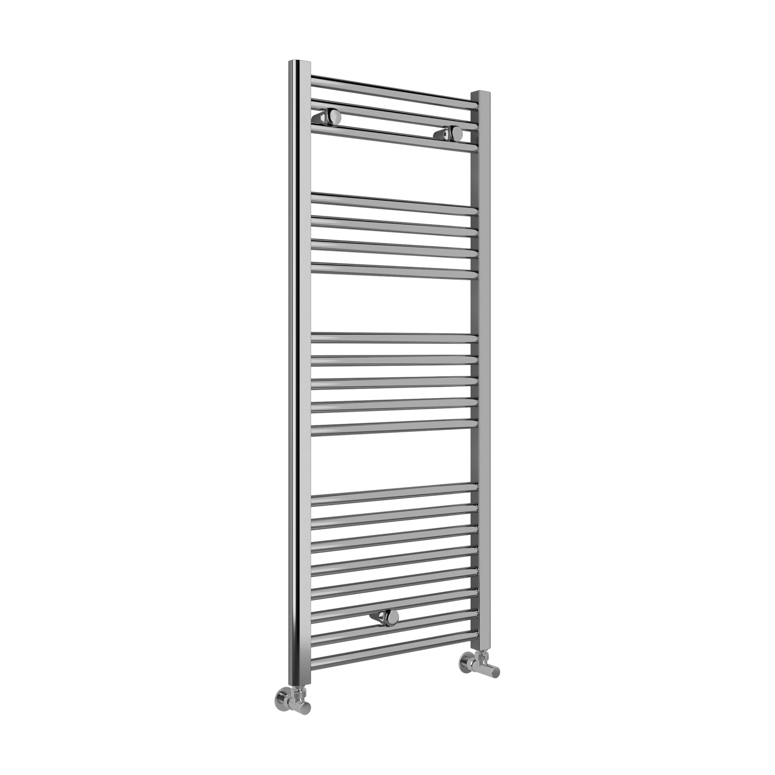 facula - Radiador Toallero DE Agua Ocean Cromado 1188x500mm | (NO Eléctrico) | 3 Soportes + purgador | Conexiones 3x1/2