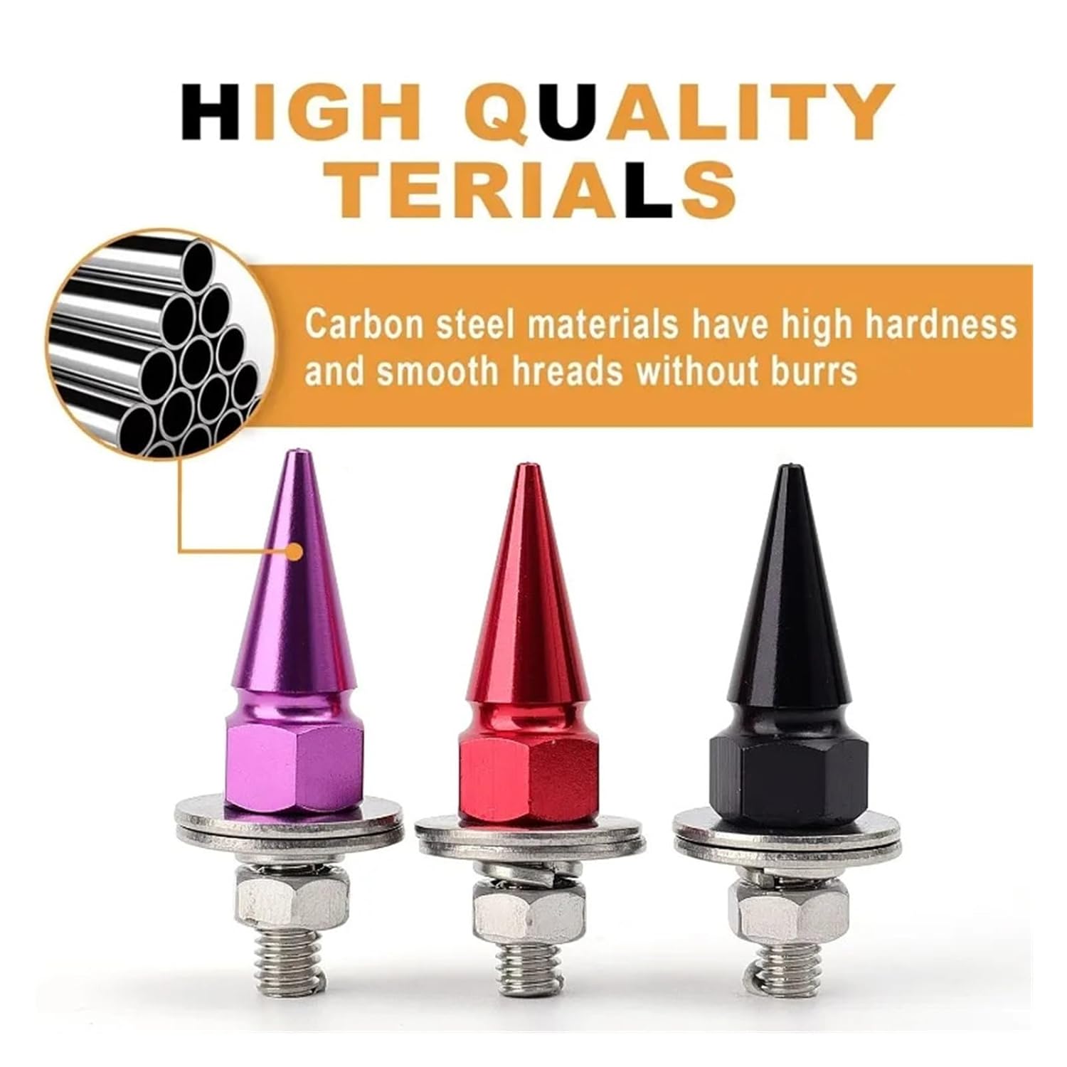 1-4pcs Car Conversion Fasteners License Plate Screws Mounting Hardware Washers Bolt Kit(06,4pcs)