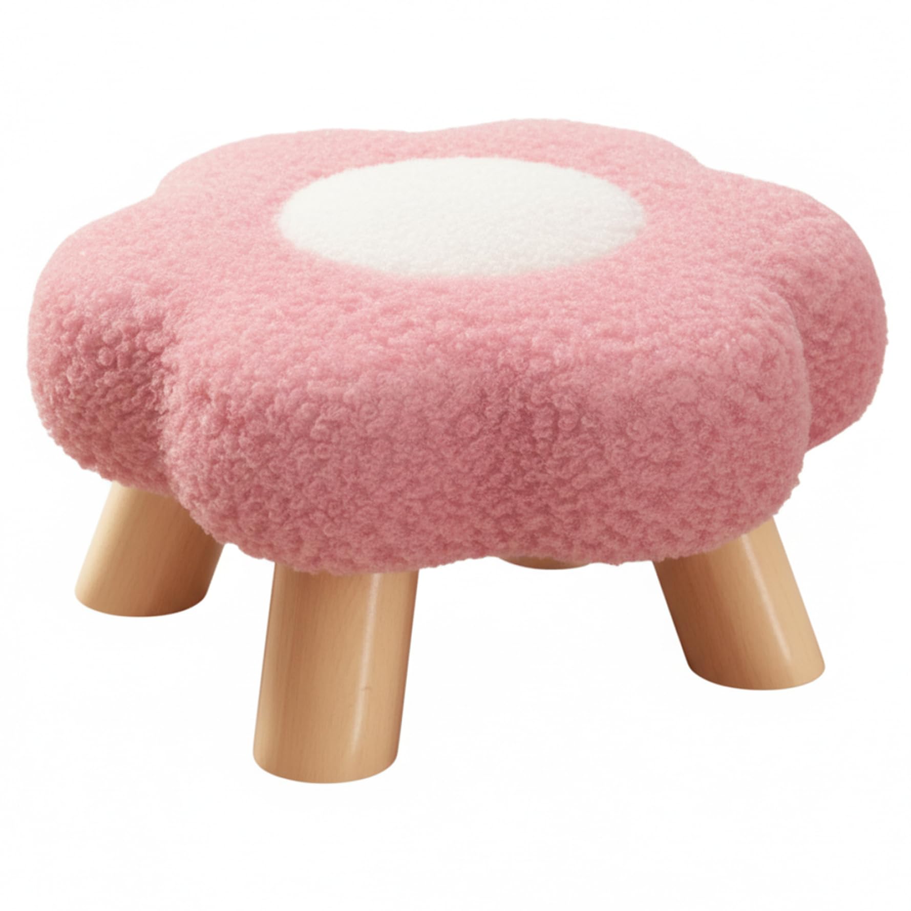 Ottoman moelleux rose et assise fleurie pour une touche romantique
