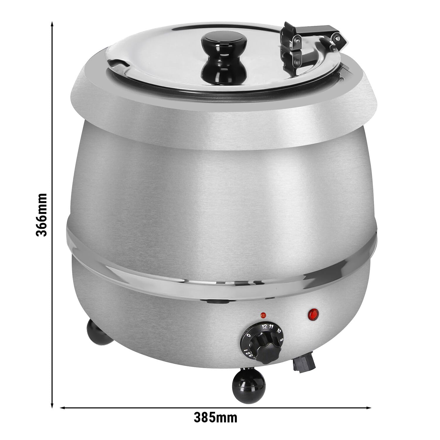 GGM Gastro | SWH9E | Suppenwärmer - 9 Liter - Edelstahl