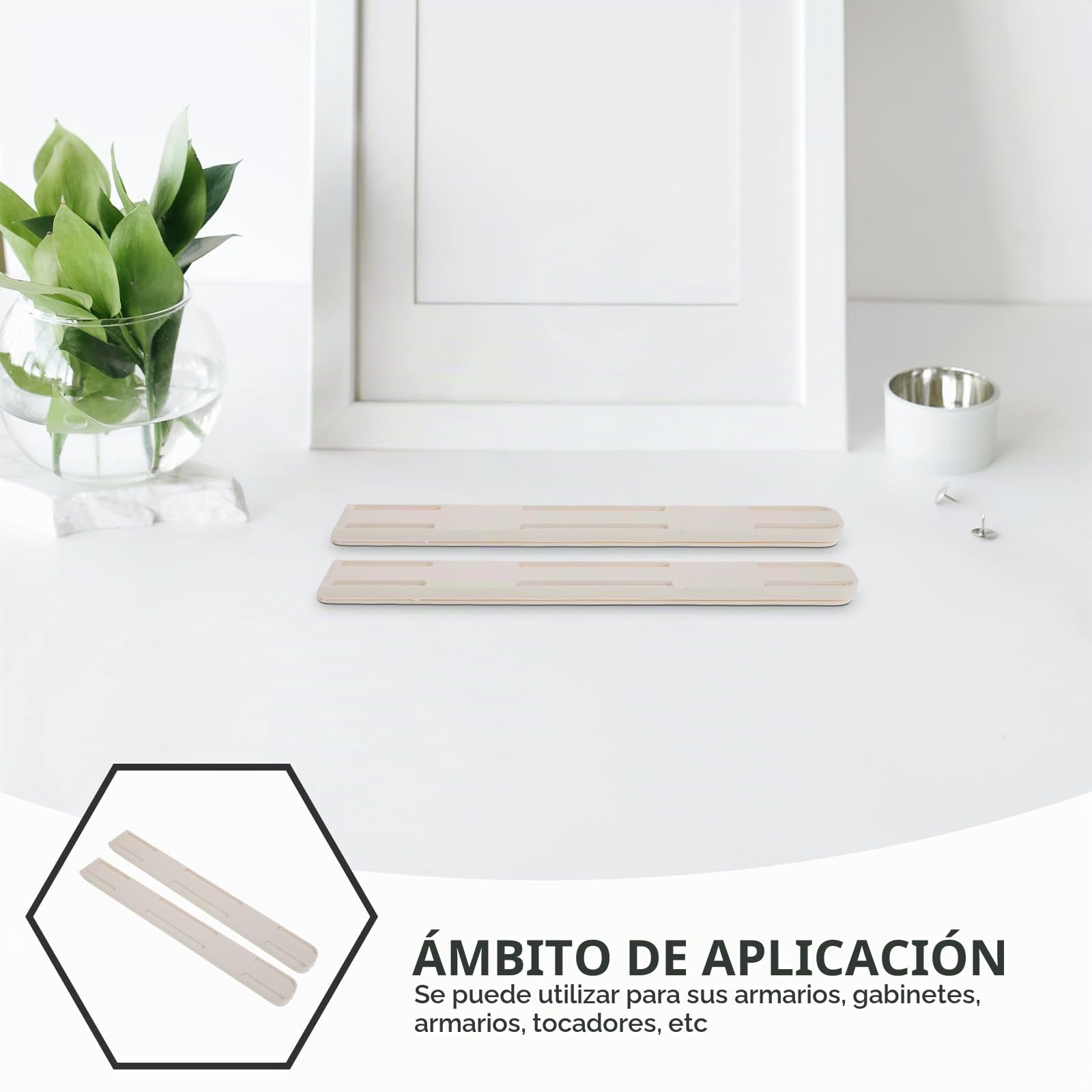OSALADI Rieles Autoadhesivos Para Cajones De 10.39 Pulgadas Guía Deslizante Para Muebles Armarios Con Instalación Fácil Y Diseño Estable Para Uso En Hogar Y Oficina