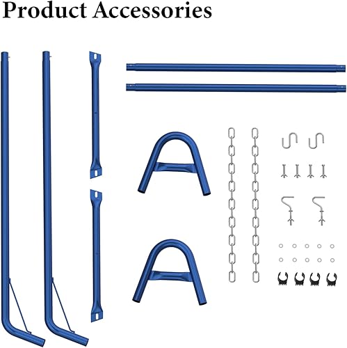 Miniatura 5 de Outspark Hamaca portátil para dos personas, solo resistente, para exteriores, jardín, patio trasero, exterior, capacidad de 550 libras, se adapta a