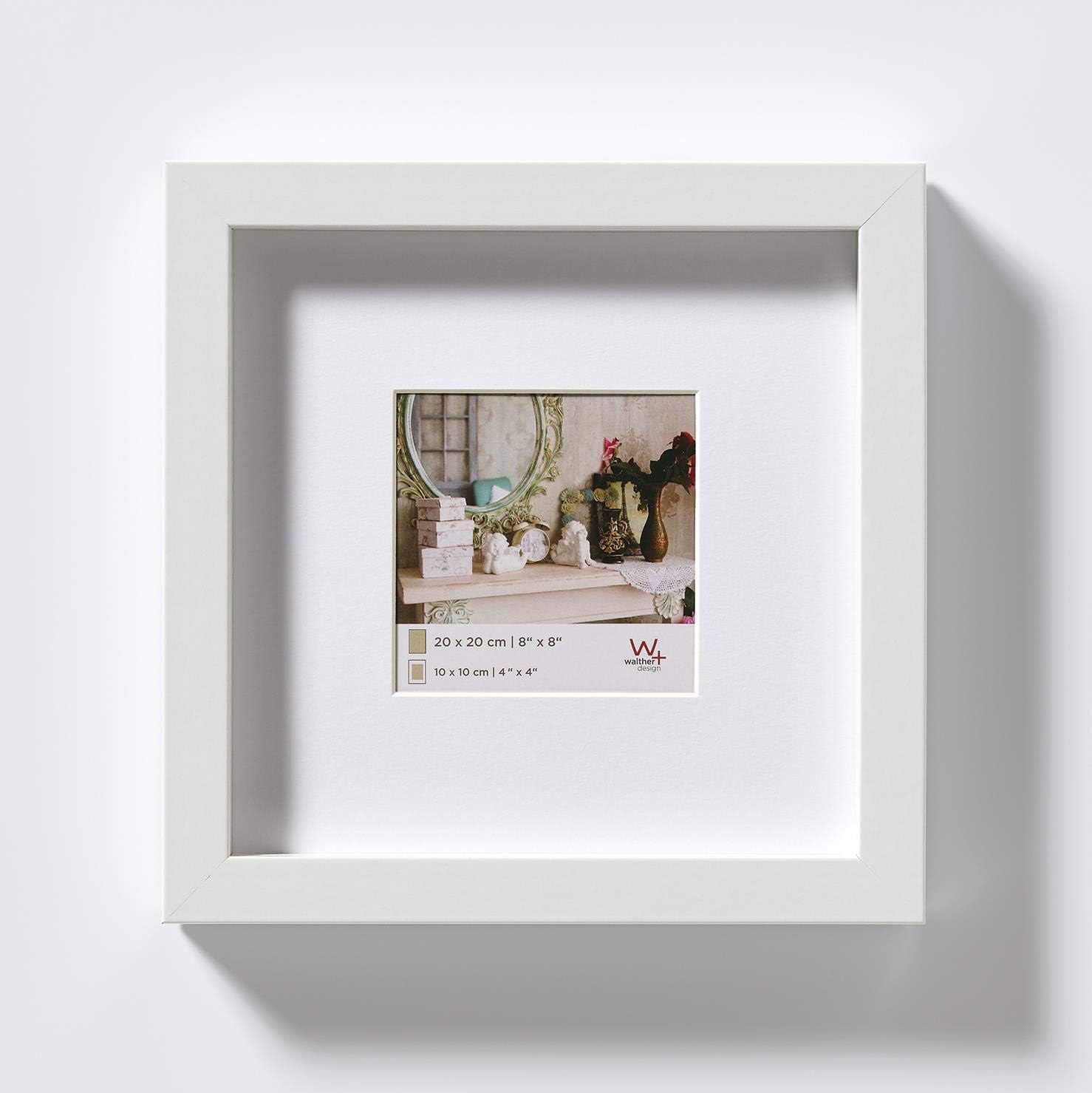 Walther Design Picture Frame, White, 20 x 20 cm