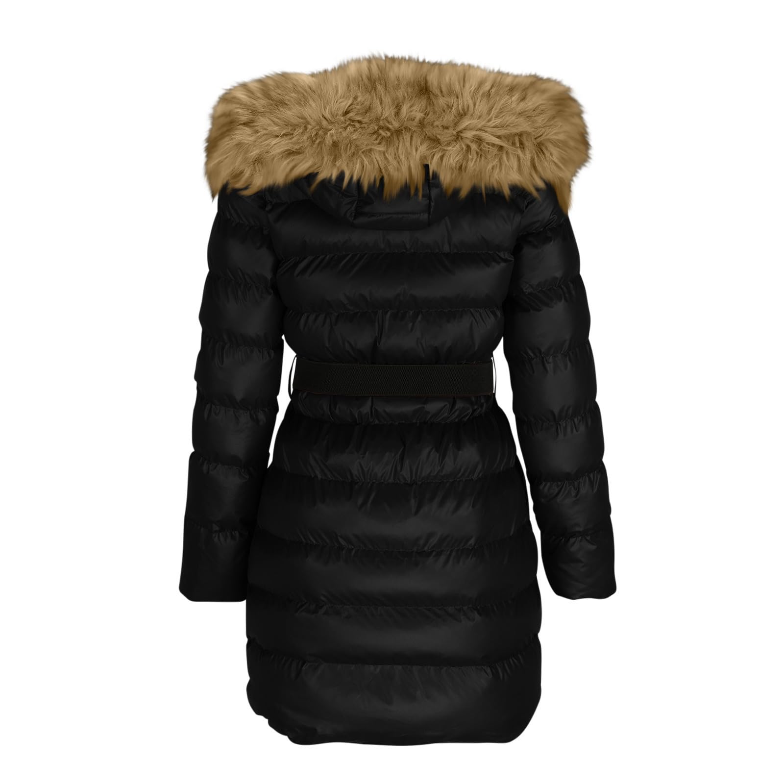 Damen Jacke Steppjacke Warme Winter Übergangsjacke Gesteppt Stepp Wintermantel mit Gürtel Daunenmantel Oversized Puffer Jacke Outdoor Winddicht Damenmantel Dicke Warm Steppmantel