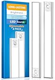 Under Cabinet Lighting&comma; LED Motion Sensor Light Indoor&comma; 2200mAh USB Rechargeable Closet Lights Battery Operated&comma; Stick On Magnetic Wireless Dimmable Under Counter Lights for Kitchen&lpar;2 Pack&rpar;