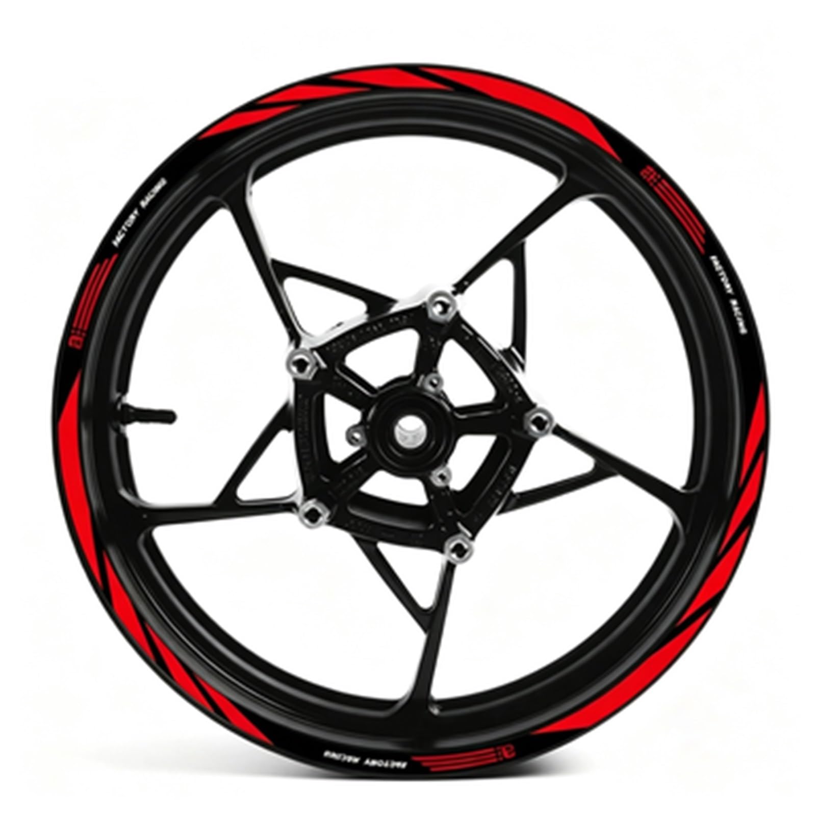 Motorcycle Wheel Sticker Rim Decals 17 Inch for Aprilia RS 457 for Tuono 660 1100 RSV4 125 GPR 150 250(Color2)