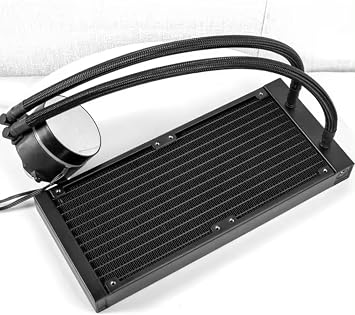 REVENGE Nitro Cold 200 Intel ve AMD Destekli RGB Fanlı Infinite Panel CPU İşlemci 240mm Sıvı Soğutma Sistemi (Siyah)