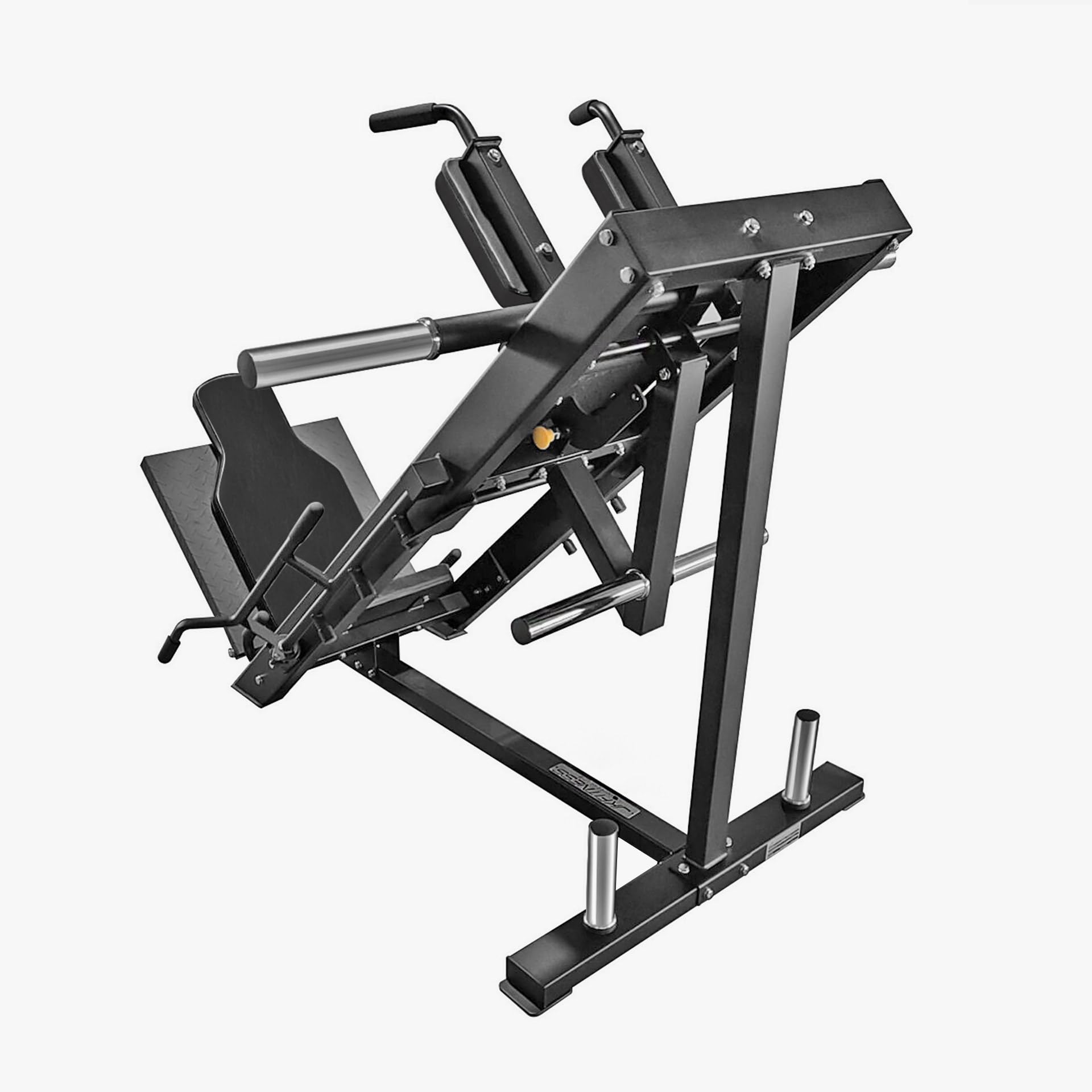 JK Fitness【Combo Leg Press 45° / Hack Squat Professionale】Pressa Gambe-Squat Machine 4 Perni Ø Foro Dischi 50 mm, Carico Max 350 kg, Struttura Acciaio, Salvaspazio Home & Studio Gym