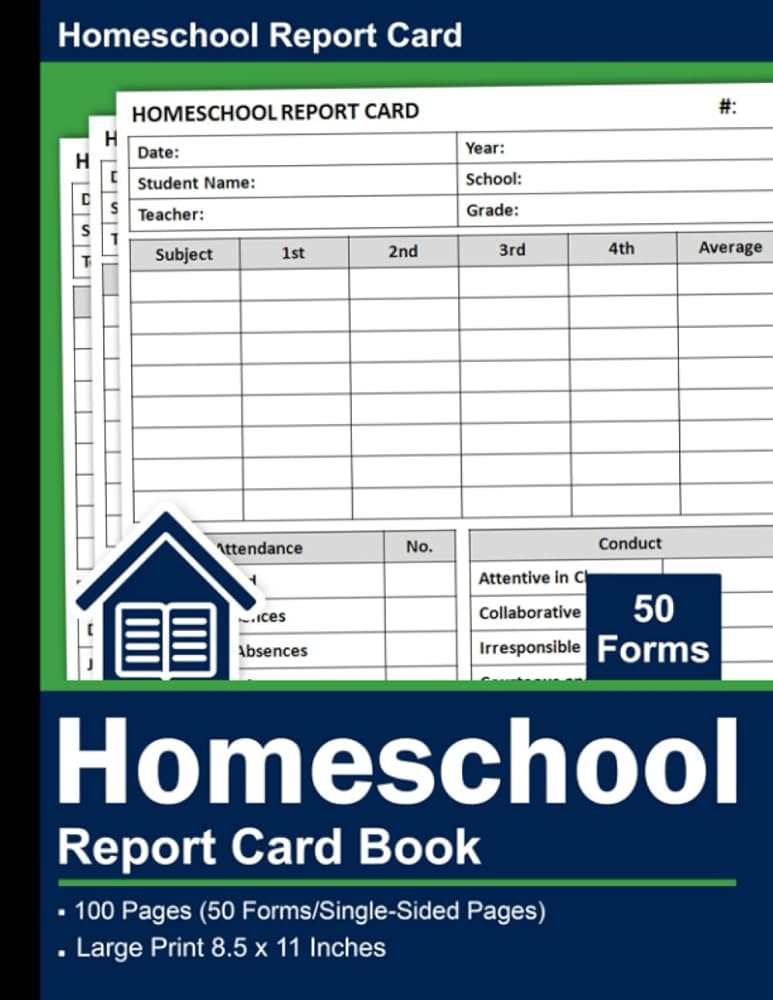 homeschool-report-card-book-homeschool-progress-report-form-for-teachers-home-school-student-grade-report-50-forms-publishing-rguib-sa-amazon-com-books for Free Printable Homeschool Progress Reports Homeschool Report Card Book: Homeschool Progress Report Form For Teachers | Home School Student Grade Report | 50 Forms: Publishing, Rguib.Sa: Amazon.com: Books for Free Printable Homeschool Progress Reports