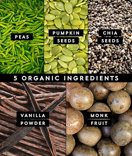 truvani vegan pea protein powder  vanilla  20g organic plant based protein  18 servings  keto  gluten amp dairy free  low carb  no added sugar