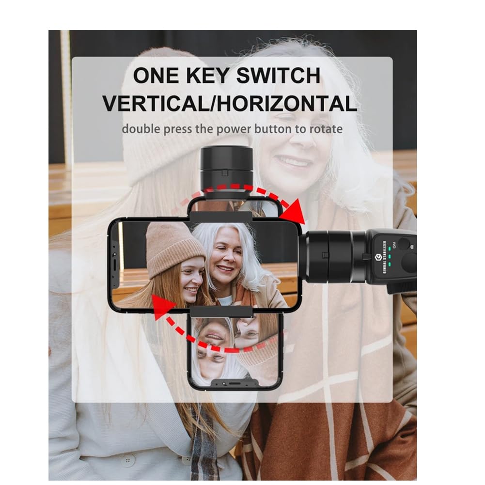 F10 Stabilizzatore Gimbal Portatile a 3 Assi APP Selfie Stick Tracking per Smartphone Vlog Anti Shake Registrazione Video Facile da Usare