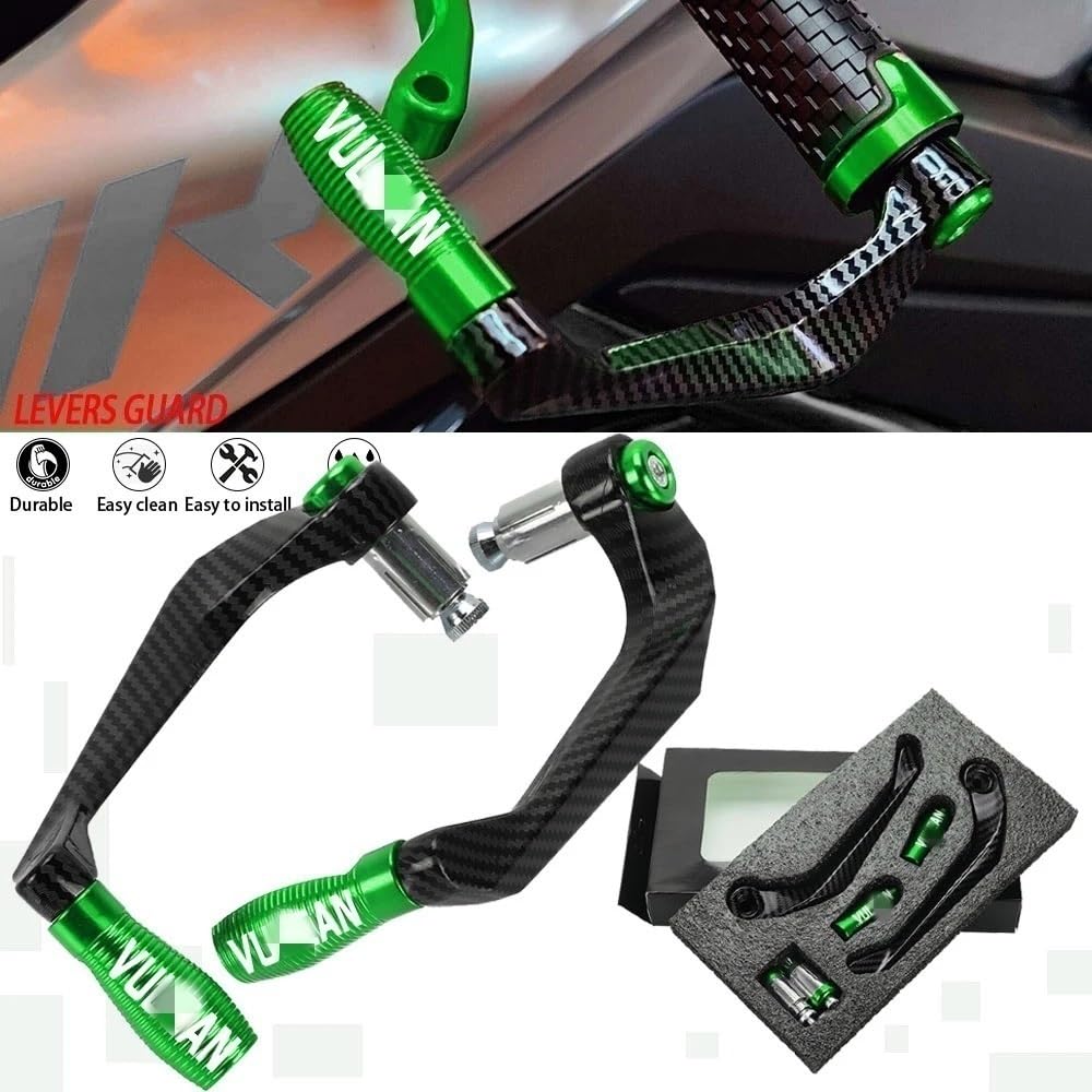 Bremskupplungshebel, Bremshebelschutz Schutz Motorrad Lenkergriffe Bremskupplungshebel Schutz Schutz for Kaw&asaki Vulc&ANS650cc Vulc&ANS 650 VUL&CAN S650 2015-2024 2023(Silver)