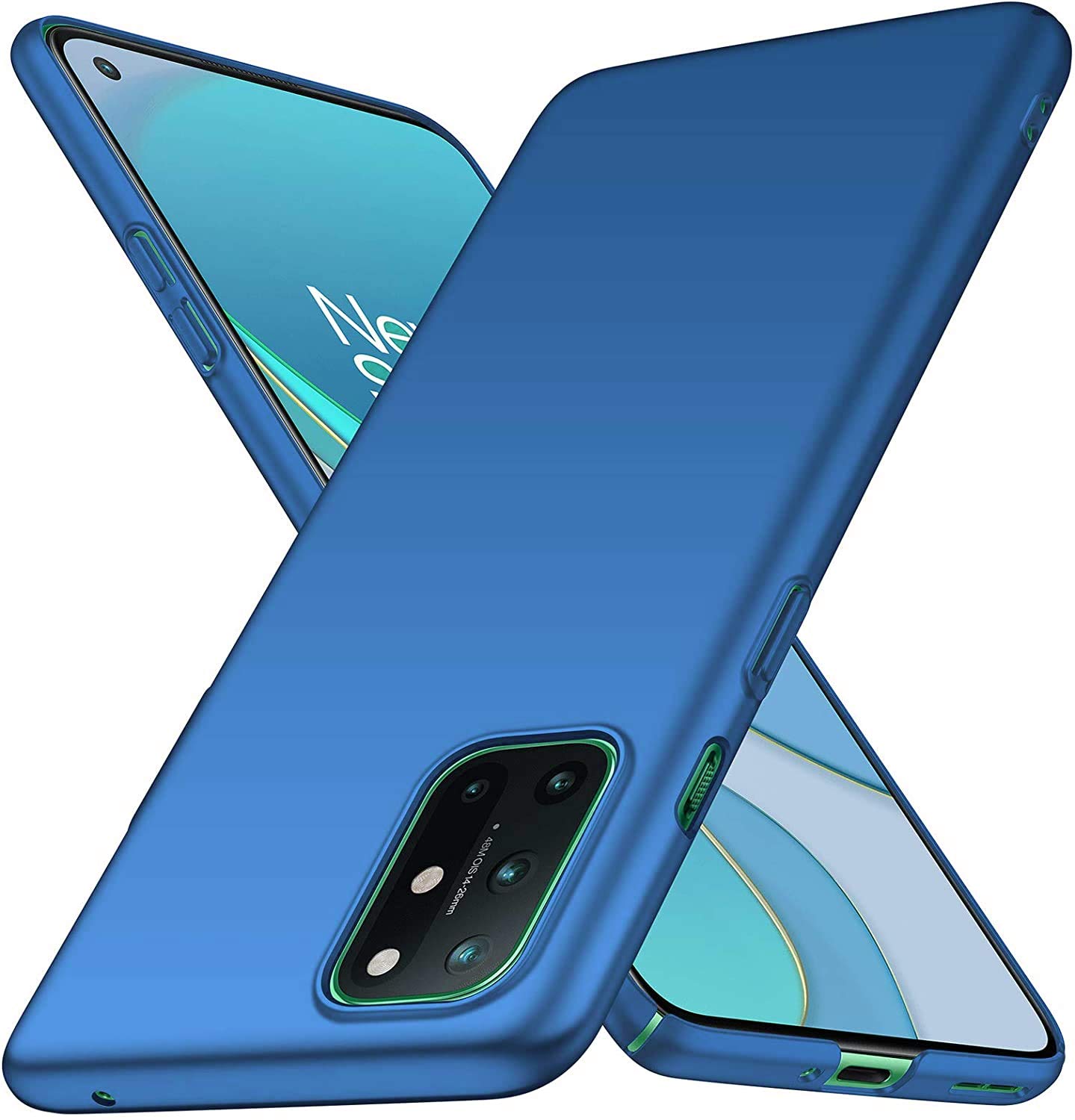 Emand Compatible with Oneplus 8T Case, [Ultra-Thin] Slim Full Protection Cover for Oneplus 8T,6.55 inch Blue