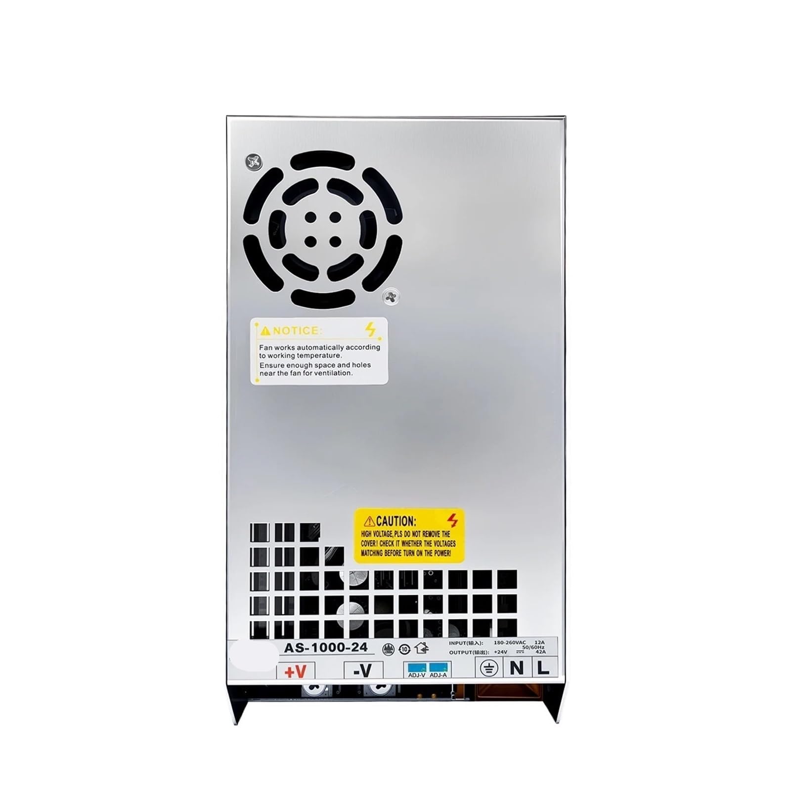 ZCKHNQOP 1000W AC-DC AS Series SMPS Switching Power Supply, Input 180-260V, Output 48V, Adjustable for LED