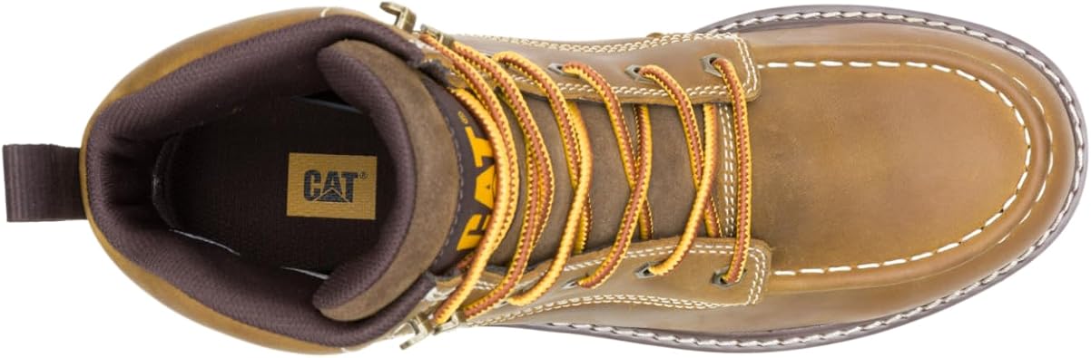CAT Men's Reclaimer Wedge Waterproof Construction Boot, Pyramid, 7.5