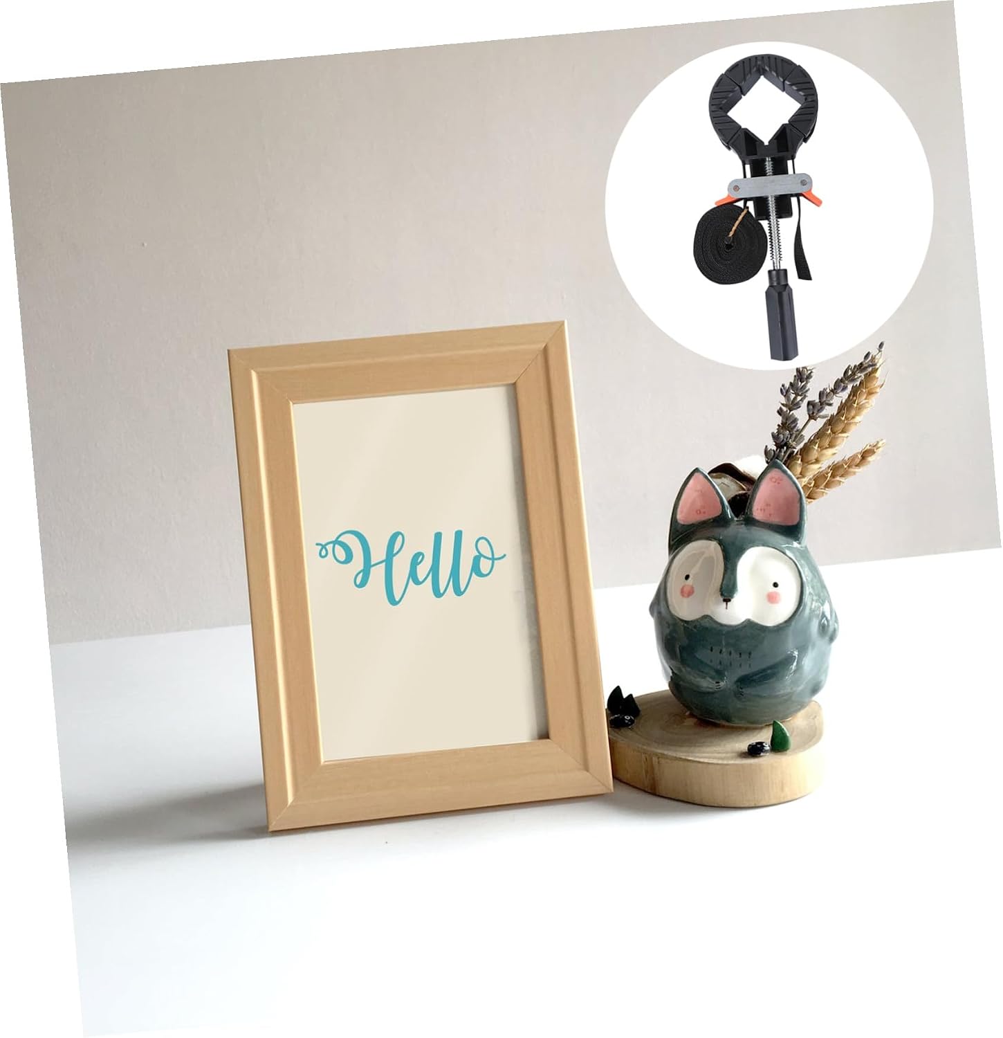 Alipis 4pcs Quick Tension Strap Clamp Right-angle Woodworking Frame Holder Photo Frame Corner Clamp for Picture and Door Assembly