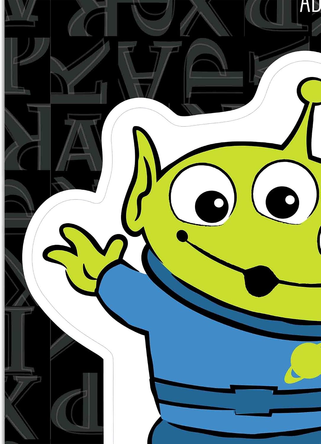 Disney Pixar Toy Story Alien Adhesive Vinyl Decal image 4
