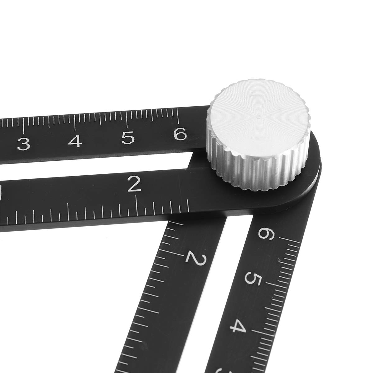 Règle de mesure multi-angles 12 côtés en alliage Outil de mesure 12 côtés Règle de pliage Règle de brique Carrelage Outils de positionnement d'angle en bois