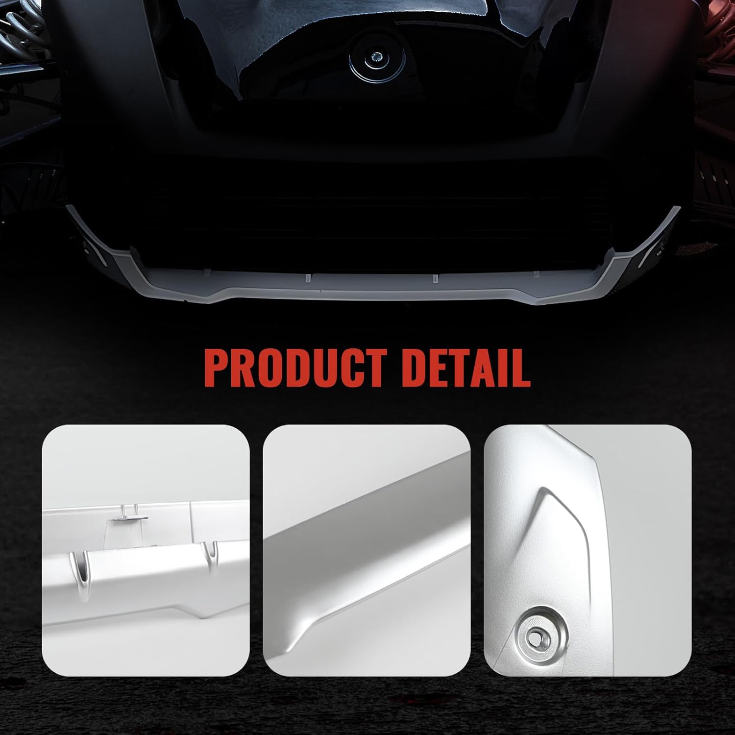 Front Radiator Protector for Can-Am Ryker, Plastic Lower Bump Lip Protector Skid Plate for Can Am Ryker 900 600 Sport & Ryker Rally Edition All Models Accessories(1PC, Replace #219400999)