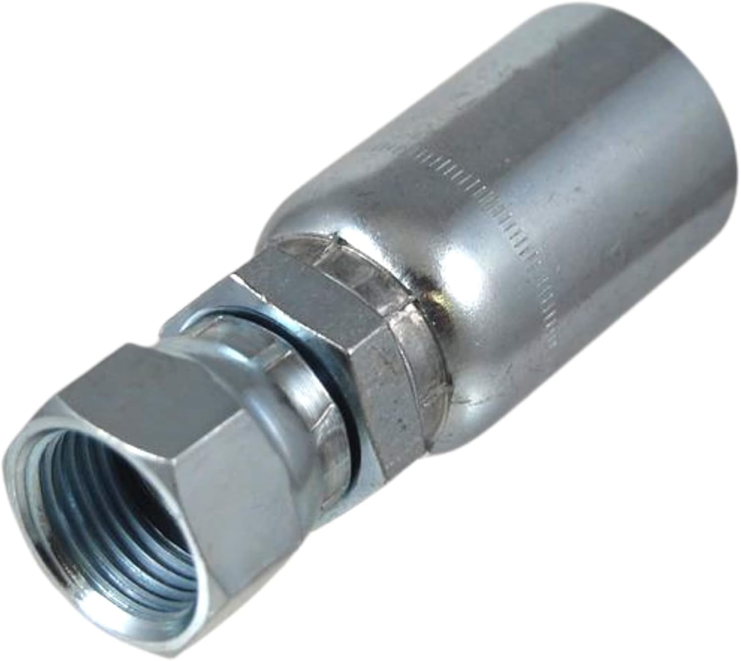 FJX-10-08 | 5/8 Hose x 1/2 JIC 37° Female Hydraulic Hose End Swivel Crimp Fitting