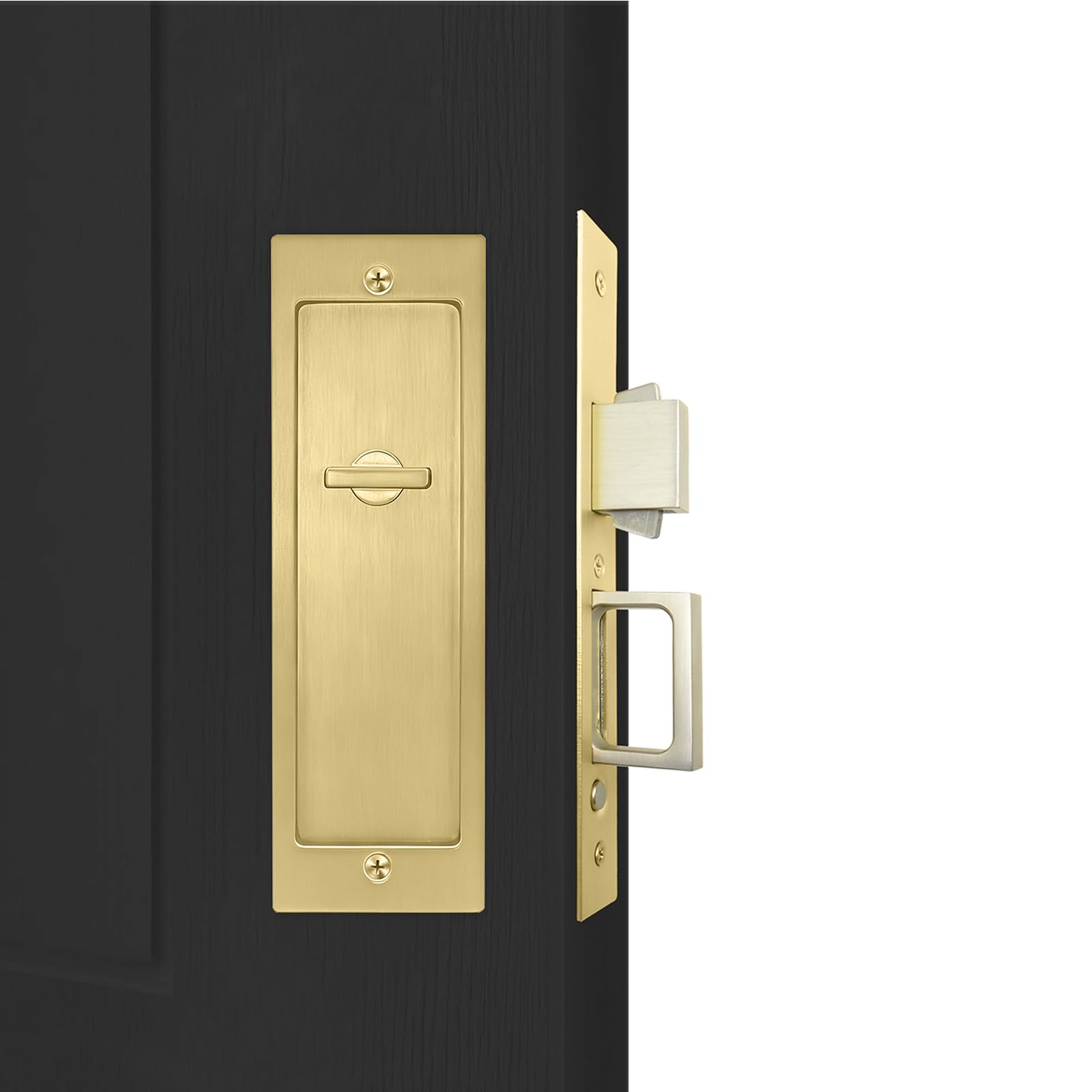 Serrure porte de poche wc : fermeture intimité avec déverrouillage d'urgence