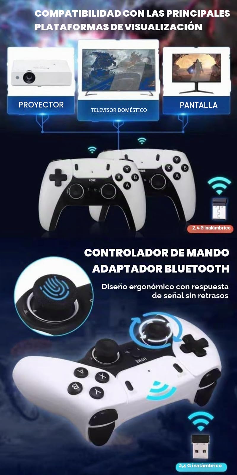 Juego de batalla 4K de alta definición para dos jugadores, consola de juegos arcade retro inalámbrica M15 2.4G, memoria de 64 GB/128 GB, más de 20.000 juegos integrados, mini arcade, consola de juegos