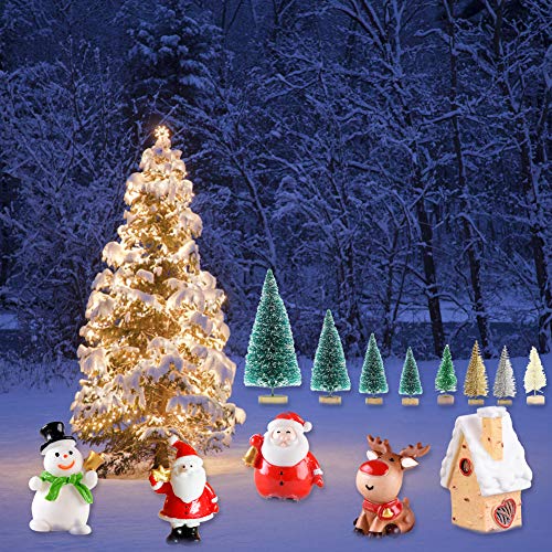 Feelava-Christmas-Miniature-Ornament-Kits-30-Pcs-Mini-Xmas-Style-Figurines-Santa-Claus-Christmas-Tree-Snowman-Reindeer-Cute-Cartoon-Xmas-Decor-for-Home-Garden-Party-Decor-Desktop-Decoration