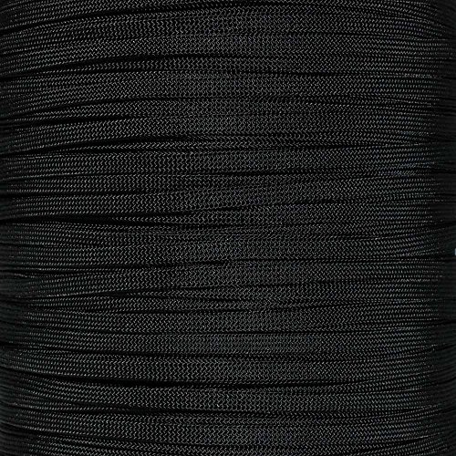 Paracord Planet Coreless 650 Paracord – Multiple Colors – Lengths of 10, 20, 25, 50, 100, 250, 300, 500 or 1000 feet -  10 X CRLS-BLACK-~P2_BR