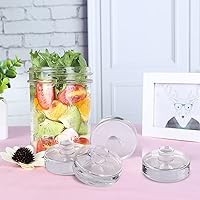 Vista 6 de Eleganttime Paquete de 9 Pesos de Fermentación de Vidrio con Mango de Agarre Fácil, Kit de Pesos Pesados de Fermentación para Frascos Mason de Boca