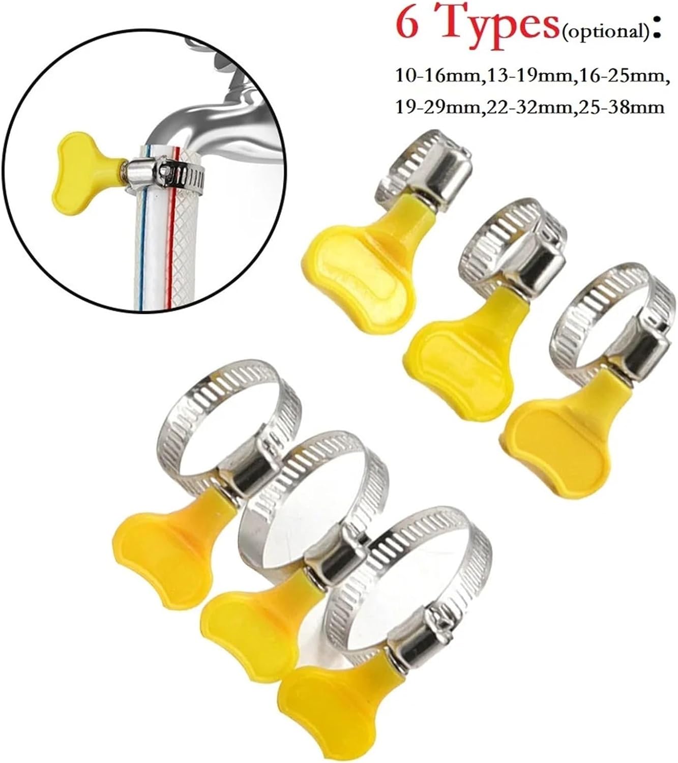 50pcs Brightness Durability Adjustable Handle Hand Silver Note Small Clamping Range Special Tools Specifications(13-19mm)