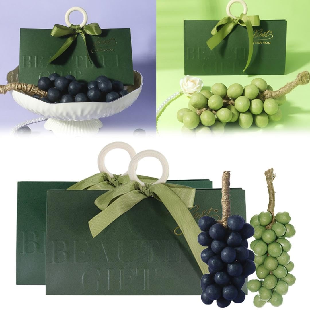Handgemachte Trauben-Seife mit Traubenduft, Natürliche Seife mit Olivenöl & Sheabutter Luxus-Geschenkset, Muttertagsgeschenk für Frauen, Geburtstagsgeschenk mit edlem Design (C)