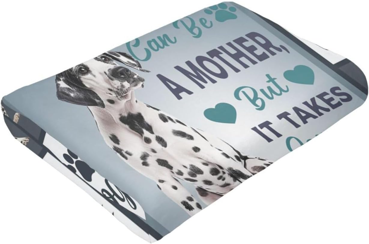 Dalmatian Blanket for Girls Woman Dalmatian Dog Throw Blanket Dalmatian Stuff Decor Merch Cozy Flannel Soft Warm Plush Lightweight Bedding Animals Gifts for Boy Man Dog Lover 80"X60"