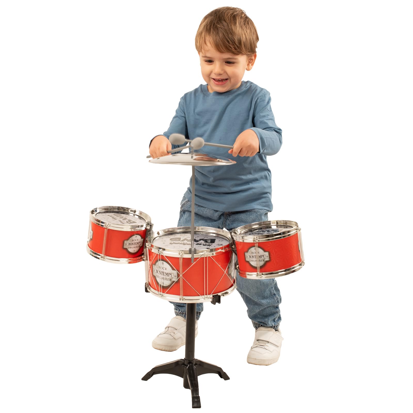 Tamburello Bambini Batteria Giocattolo Bontempi DrumMaster