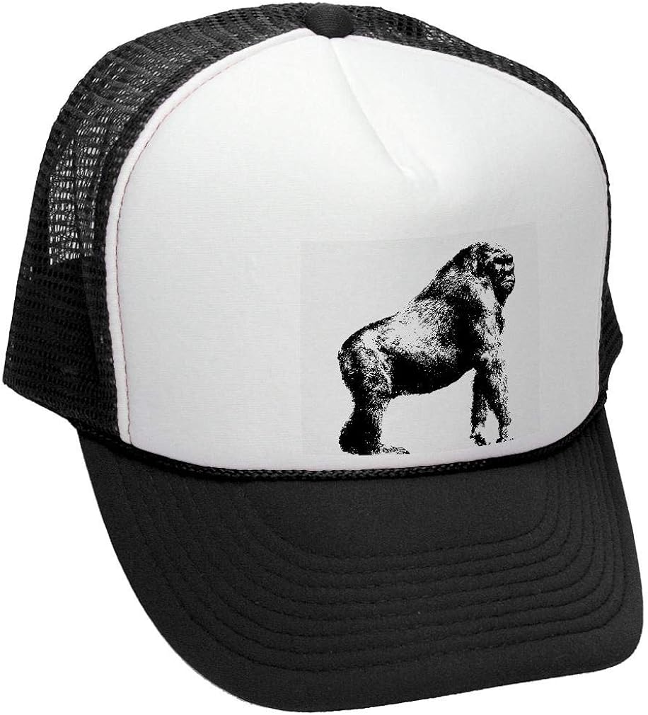 Gorilla Retro Style Trucker Hat, Black, OSFA at Amazon Men’s Clothing