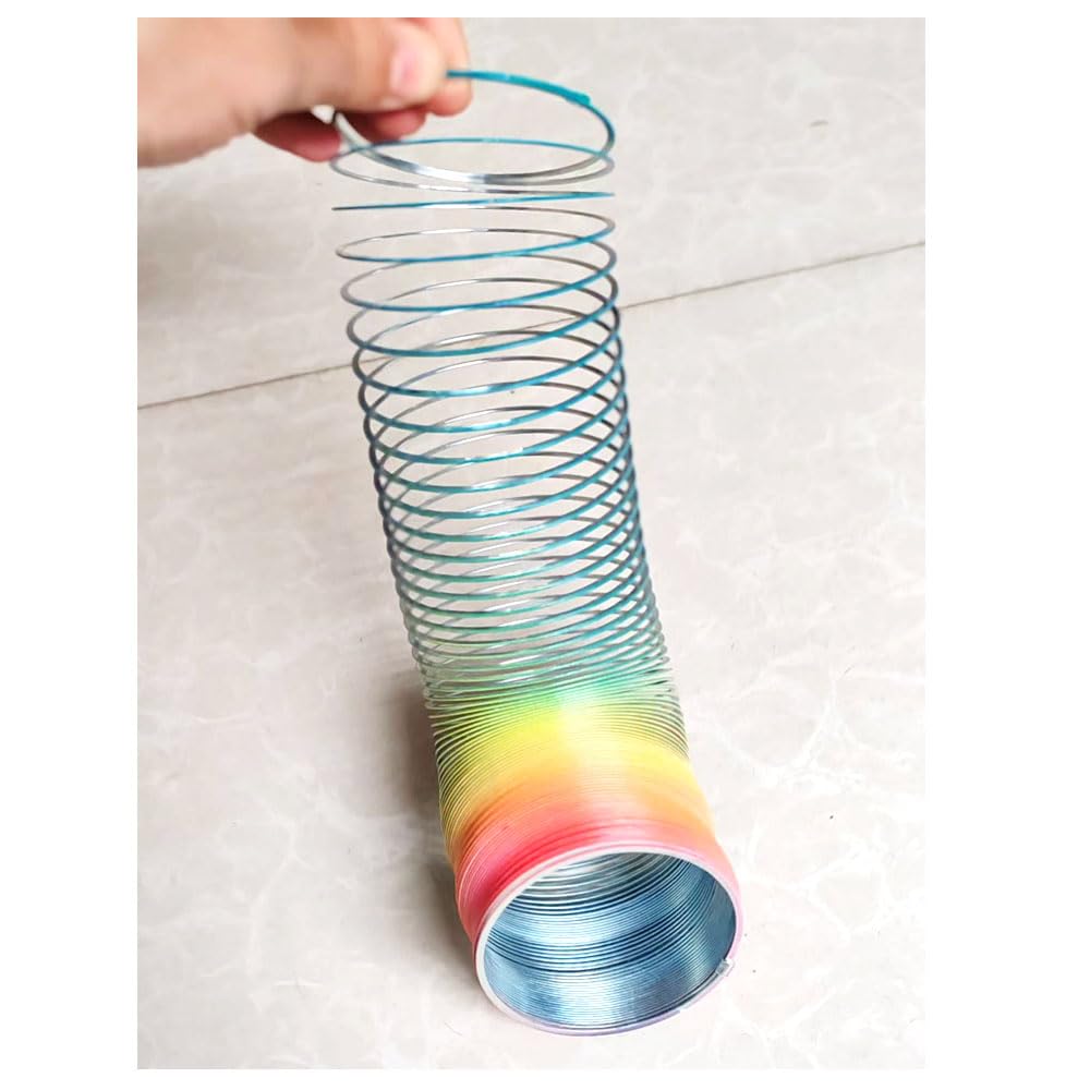 Color Giant Magic Metal Slinkys Spring Big Classic Originals Walking Steel Slinky Spring 66x60mm