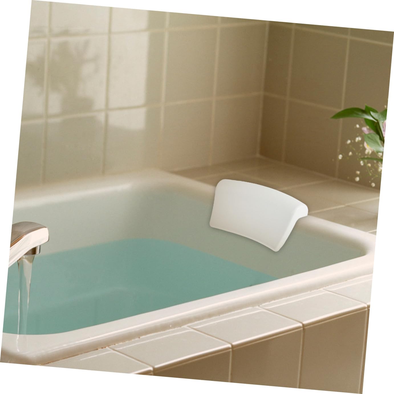 1pieza Almohada para Bañera Cojín para Relajar Cuello y Cabeza para Baños Casa SPA o Material y Color