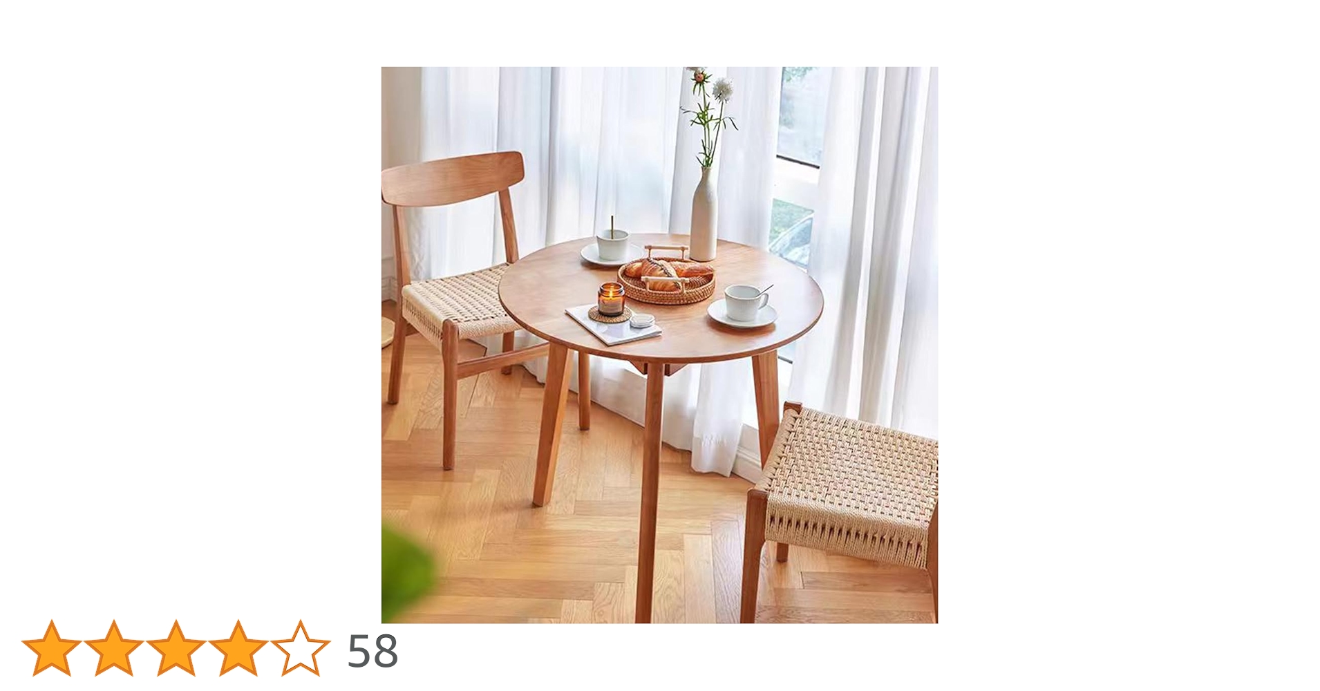 Amazon｜MU RONG ダイニングテーブル 丸テーブル 円形 アメリカ