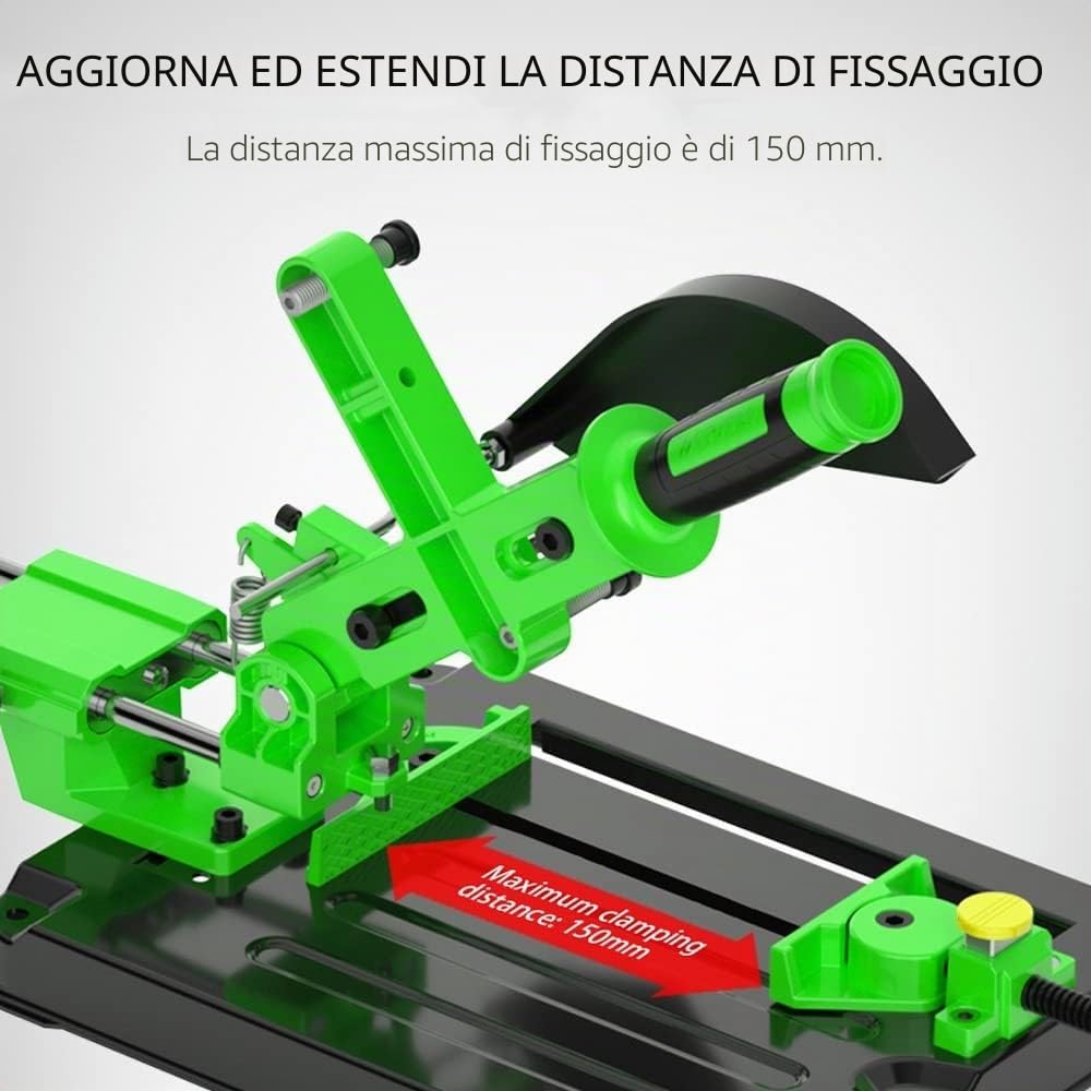 Hancaner Supporto universale per smerigliatrice angolare fisso per lucidatrice, affettatrice, sega circolare da tavolo, barra di trazione multifunzione, smerigliatrice angolare supporto per