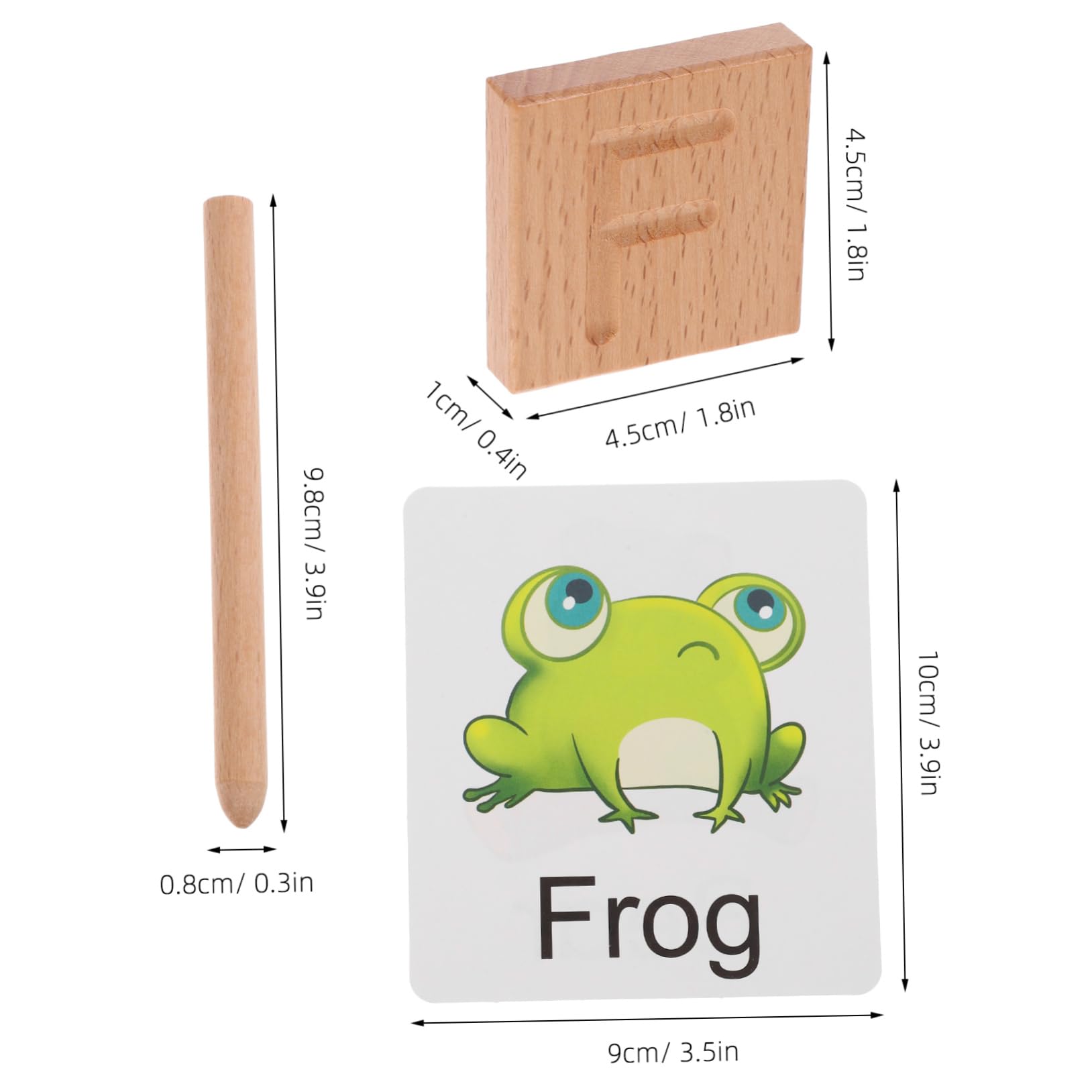 Tablero De Madera para Trazar El Alfabeto Juguete De Aprendizaje De Escritura