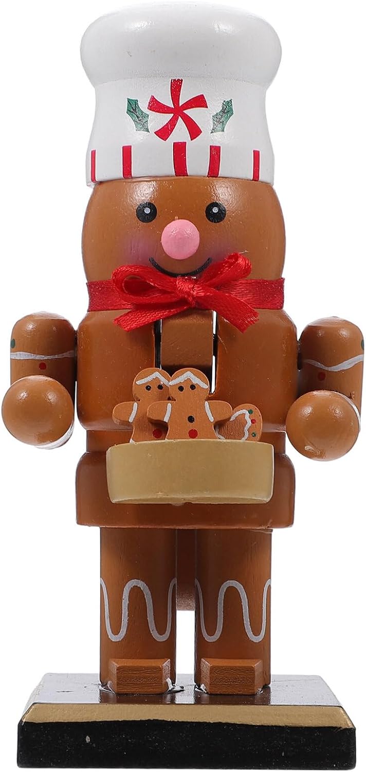 IMIKEYA Christmas Nutcrackers Figure Wooden Nutcracker
