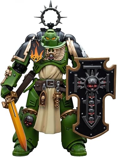 JOYTOY 118 Warhammer 40,000 Figura de acción Dark Angels Bladeguard Veteran Anime Collection Modelo
