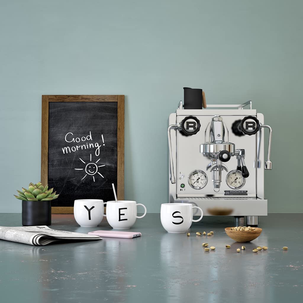 like. by Villeroy & Boch - Letters Mug E, 380ml, Premium Porcelain, White, Blanc - Image 3