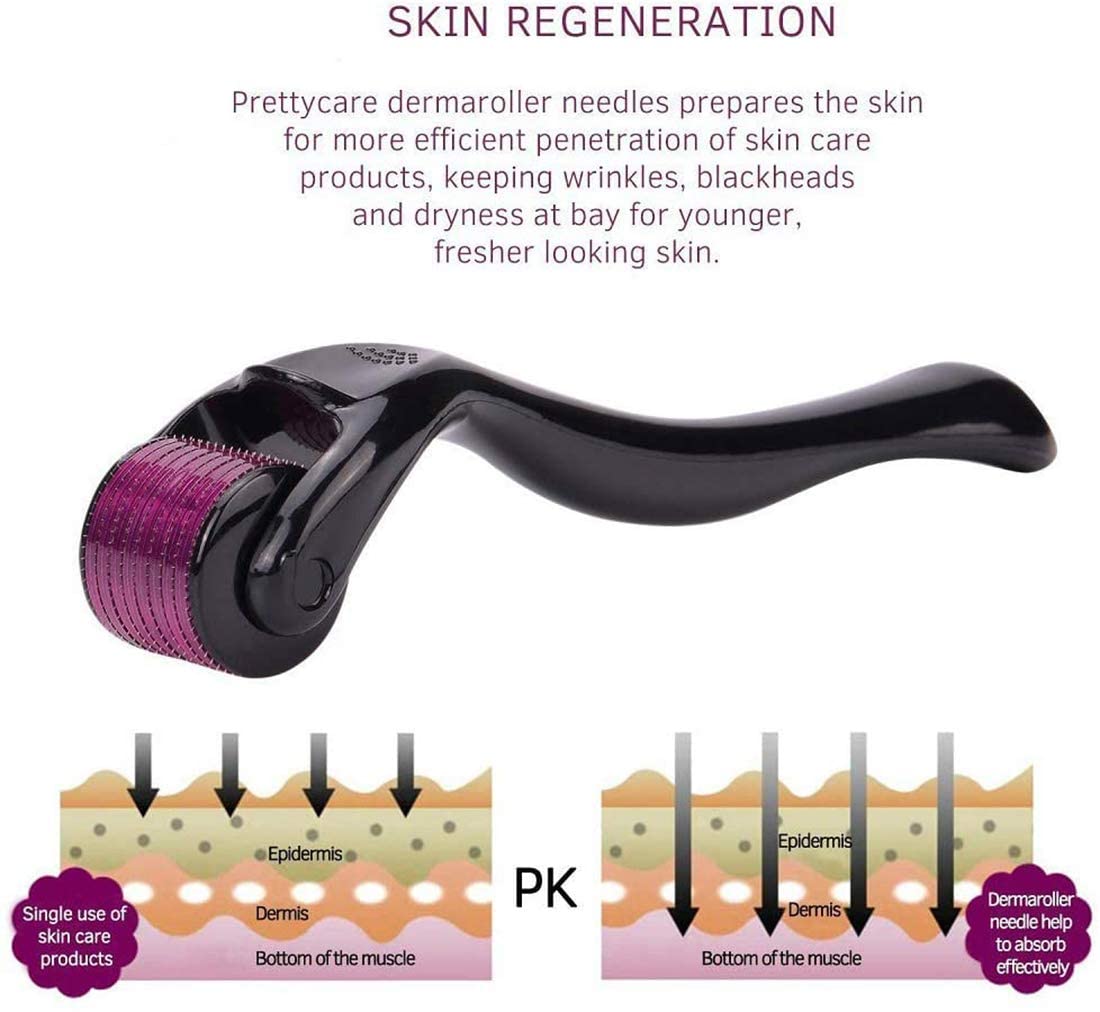 Revin Enterprise Derma Roller 0.5mm For Face Acne Scars Remover, 540 Titanium Alloy Needles For Anti-aging (0.5mm, 1.00) 1