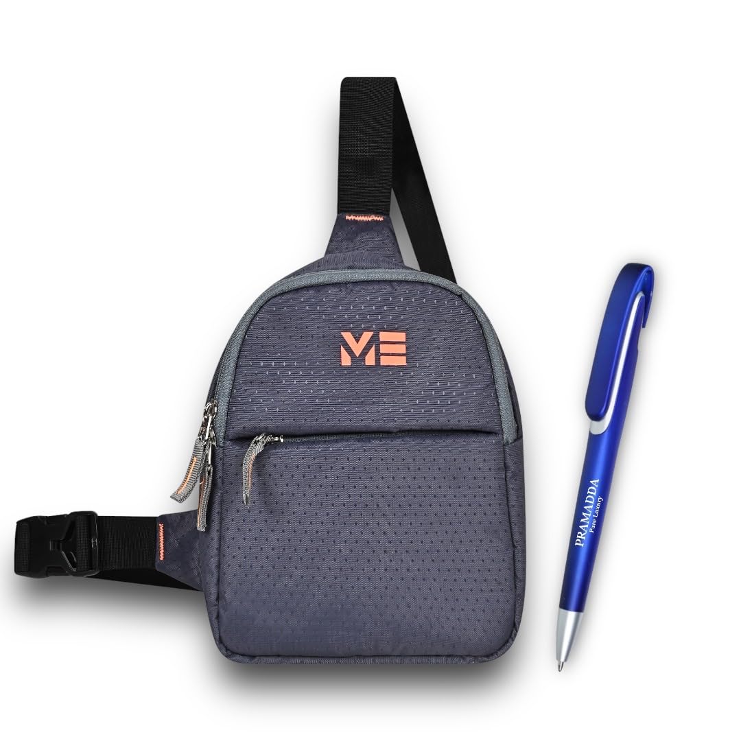 Pramadda Pure Luxury Stylish Sling Chest Bag with Elegant Pen Combo | Birthday Gift for Men | Office corporate gift for staff employees clients | Gift for father husband brother friend.