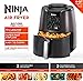 Ninja Air Fryer (AF100WM) Air Fryer Ceramic-Coated Nonstick Basket, Dehydrate & Reheats, for Quick, Easy Meals, 4 Quart Capacity, & High Gloss Finish (Black/Gray)