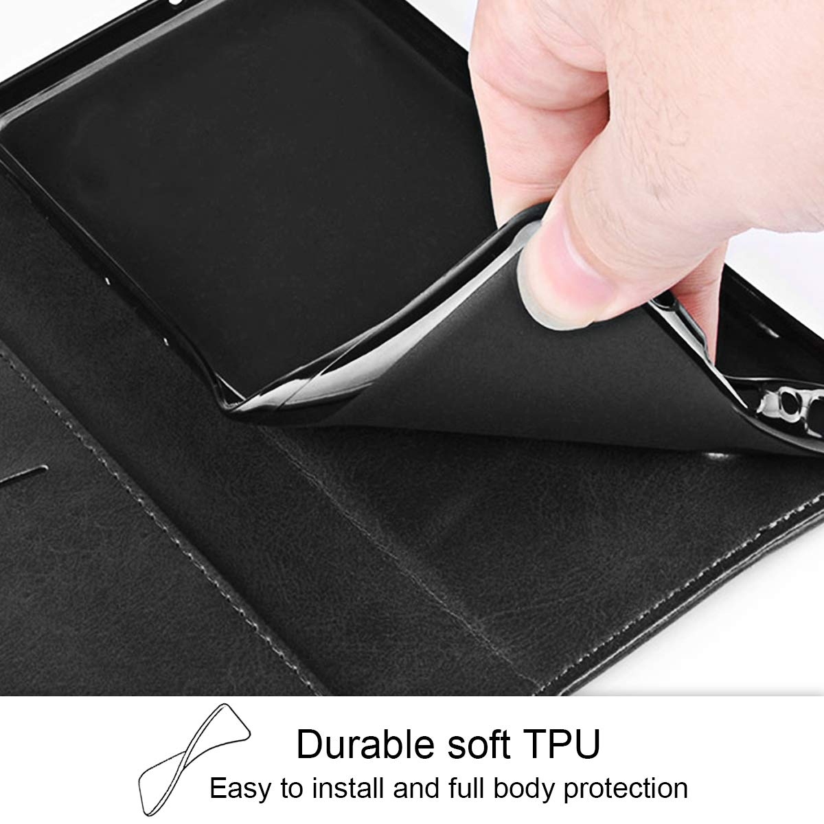 CXKJ Custodia per Doogee X95 (6.52 Pollice) Cover Trasparente + Pellicola Vetro Temperato, Morbido Silicone Custodie Protettivo TPU Case per Doogee X95 - CX8