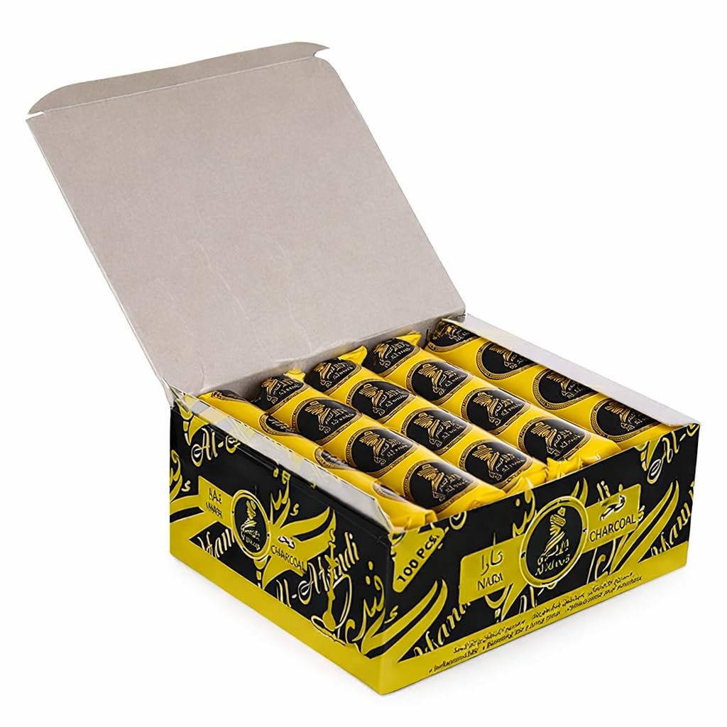 ASK VARK WALA Magic Coal Pack of 10 Rolls Coconut Charcoal | Quick Light Charcoal for Sheesha 1 Box [ 100 Coals ]-image-41