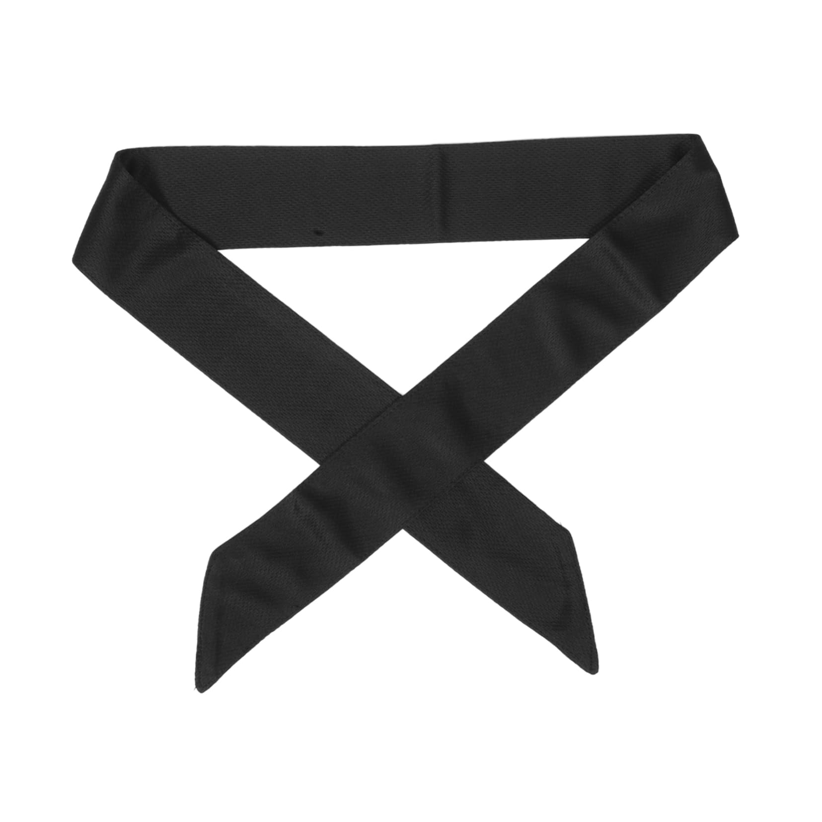 Diadema Deportiva Lazo Negro de Fibra de Poliéster