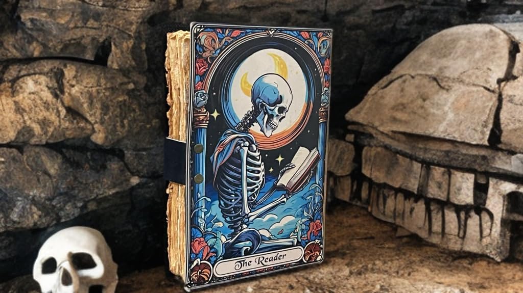 Blank Spell Book of Shadows with Lock – Handmade Leather Journal, Vintage Grimoire, 200 Deckle Edge Pages, Gothic Sketchbook, Tarot Design, Witchcraft Supplies, Journal for Men & Women
